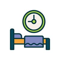 sleeping time icon. vector filled color icon for your website, mobile, presentation, and logo design.