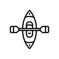 canoe icon. vector line icon for your website, mobile, presentation, and logo design.