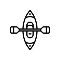 canoe icon. vector line icon for your website, mobile, presentation, and logo design.