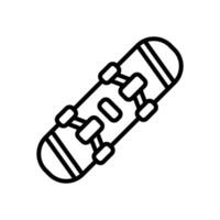 skateboard icon. vector line icon for your website, mobile, presentation, and logo design.