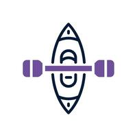 canoe icon. vector dual tone icon for your website, mobile, presentation, and logo design.
