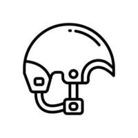 helmet icon. vector line icon for your website, mobile, presentation, and logo design.