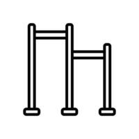 pull up bar icon. vector line icon for your website, mobile, presentation, and logo design.