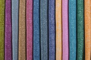 Colorful background, A stack of colorful fabric. Full frame shot of muti colored fabric background photo