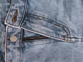 Close up texture of denim pants for background photo