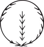 fleur ou feuille logo dans une minimaliste style pour décoration png