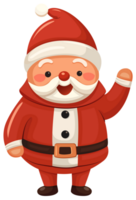 fofa santa claus desenho animado personagem plano Projeto clipart, png Arquivo não fundo