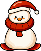 Cute Christmas snowman clipart,PNG file no background png