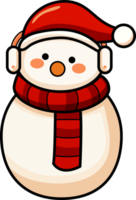 Cute Christmas snowman clipart,PNG file no background png