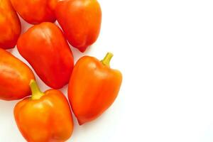 Sweet ripe red pepper for cooking and preservation photo