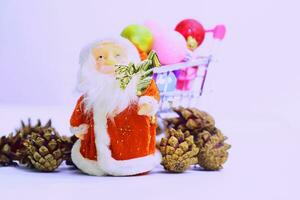 Santa Claus and New Year's Christmas toys photo