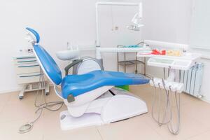 el tradicional cirugía habitación a el ortodoncista clínica foto