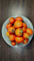 Fresh and healthy tomatoes photo