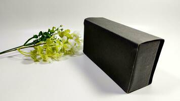 Black box photo for your business product packaging mockup