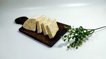 Indonesian tempeh is delicious and many people like it photo