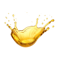 AI generated Cooking Oil Splash on isolated background .Created with Generative AI technology. png