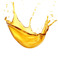 AI generated Cooking Oil Splash on isolated background .Created with Generative AI technology. png