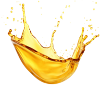 AI generated Cooking Oil Splash on isolated background .Created with Generative AI technology. png