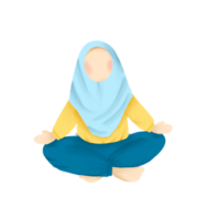 Faire yoga dessin animé illustration sur png transparent Contexte