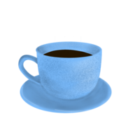 tazza e piattino su png transparant sfondo