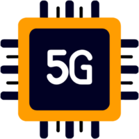 AI generated 5G Chip Technology png
