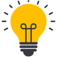 AI generated Light Bulb  Idea png
