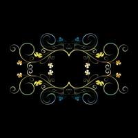 Decorative frames, Retro ornamental frame, Vintage rectangle ornaments and ornate border vector