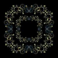 Decorative frames, Retro ornamental frame, Vintage rectangle ornaments and ornate border vector