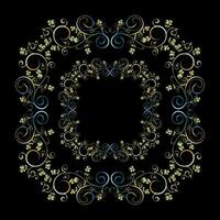 Decorative frames, Retro ornamental frame, Vintage rectangle ornaments and ornate border vector