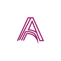 AI generated The first abstract digital alphabet 'A' letter logo. Minimalist typeface, Creative urban modern futuristic font, and abstract. vector illustration photo