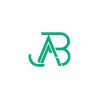 The first abstract digital alphabet 'AB' letter logo. Minimalist typeface, Creative urban modern futuristic font, and abstract. vector illustration