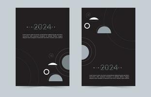 2024 minimal Cover Modern template set vector design