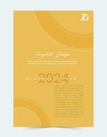 2024 minimal Cover Modern template set vector design