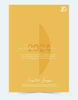 2024 minimal Cover Modern template set vector design