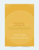 2024 minimal Cover Modern template set vector design