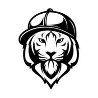 Tiger Hat Outline vector