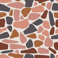 Abstract square pattern of colored spot stones vector