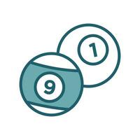 billiard ball icon vector design template simple and clean