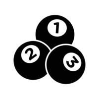 billiard ball icon vector design template simple and clean