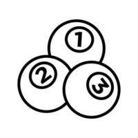 billiard ball icon vector design template simple and clean