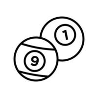 billiard ball icon vector design template simple and clean