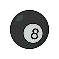 billiard ball icon vector design template simple and clean