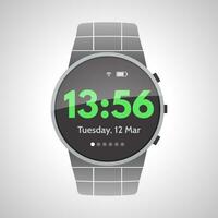 Smart watches device on white background. Vector illustration