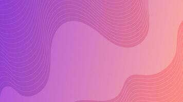 Modern colorful gradient background with wave lines vector