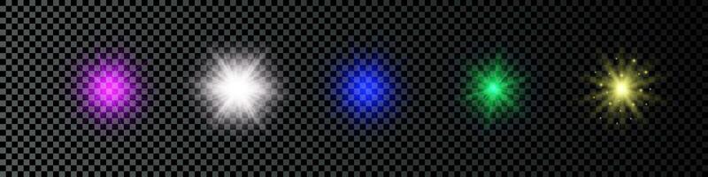 Light effect of lens flare vector
