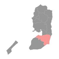 Bethlehem Governorate map, administrative division of Palestine. Vector illustration.