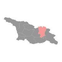 mtskheta mtianeti región mapa, administrativo división de Georgia. vector ilustración.