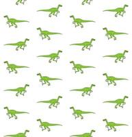 Vector seamless pattern of hand drawn velociraptor