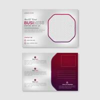 Simple and Clean Post Business Card Design Template vector