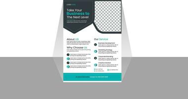 Simple and Unique Business Flyer Design Template vector